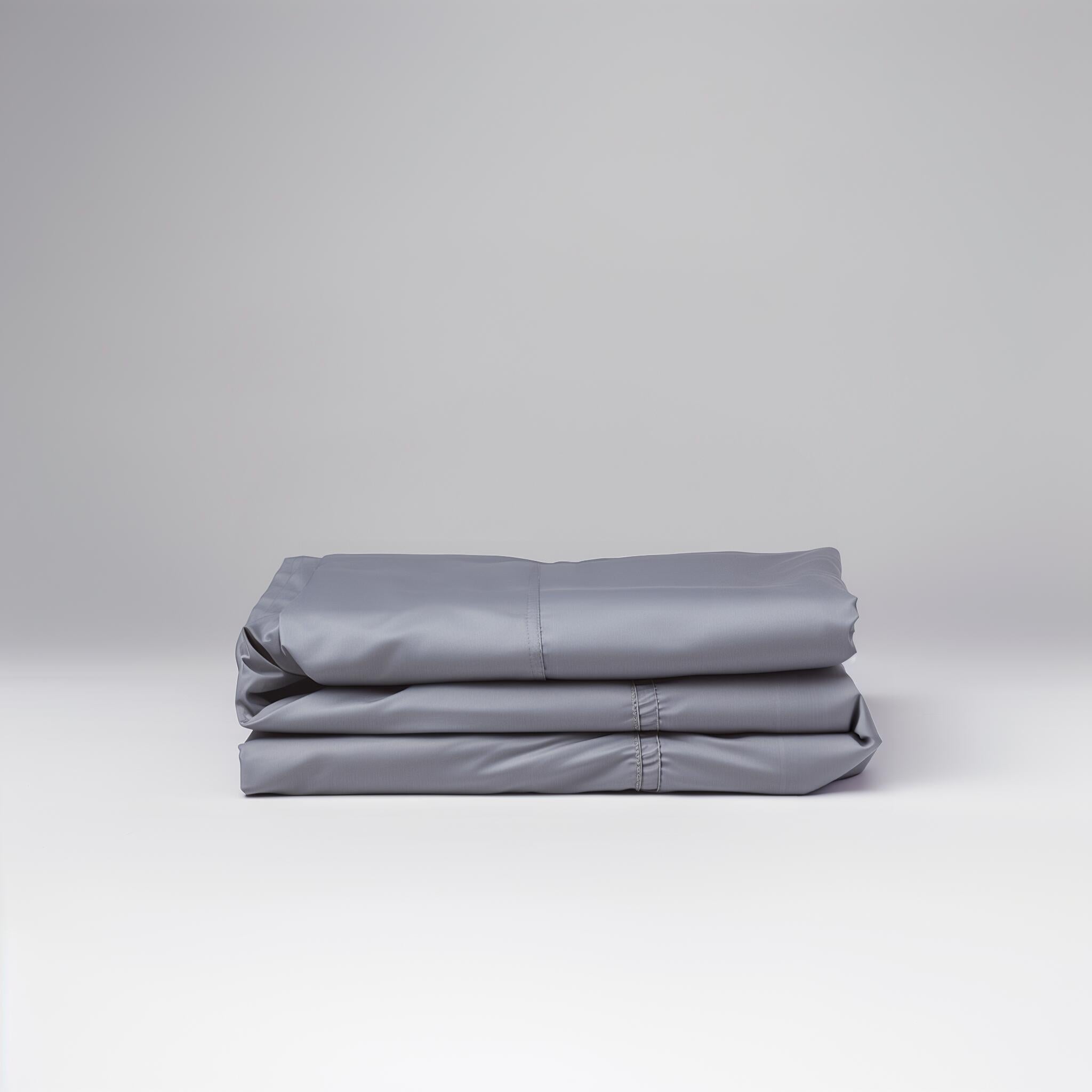 Grey 100% Cotton Flat Sheet